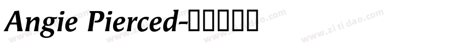 Angie Pierced字体转换